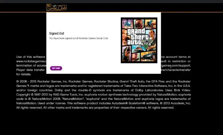 How to logout of social club on pc